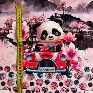 Dekostoff KIDS BACKPACK Sakura Panda PANEL