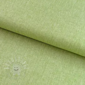 Leinen mit Baumwolle Fishbone lime