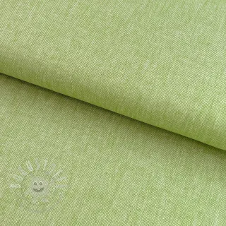 Leinen mit Baumwolle Fishbone lime
