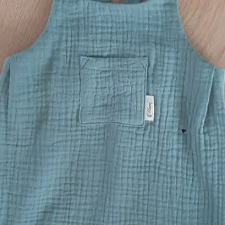 Double gauze/musselin green