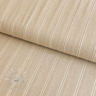 Viskosestoff leinen LUREX Stripes