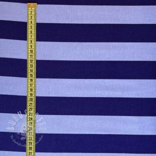 Baumwollstoff FLANNEL Stripes cobalt