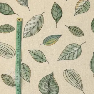 Dekostoff Handpainted Leaf Art digital print