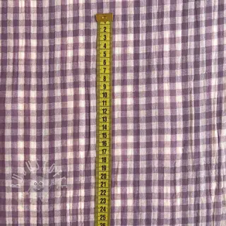 Double gauze/musselin Double sided CHECKS MINI grape