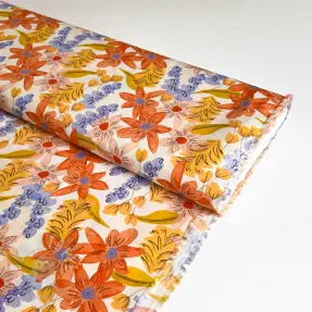 Viskosestoff RADIANCE Old flowers digital print