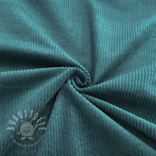 Cord 6W WASHED STRETCH petrol