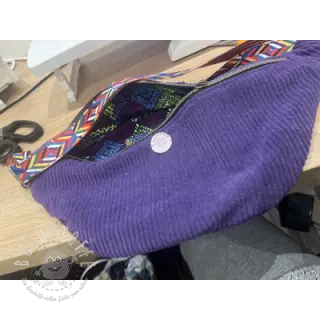 Cord 6W WASHED STRETCH purple