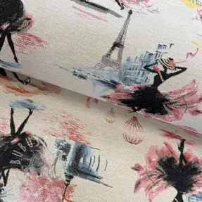 Dekostoff jacquard Triomphe blanc 2.Klasse