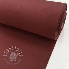 Baumwoll Bündchenstoff glatt PREMIUM fired brick