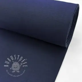 Baumwoll Bündchenstoff glatt PREMIUM navy blue