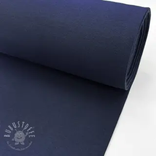 Baumwoll Bündchenstoff glatt PREMIUM navy blue