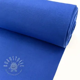 Baumwoll Bündchenstoff glatt PREMIUM cobalt