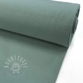 Baumwoll Bündchenstoff glatt PREMIUM dark mint