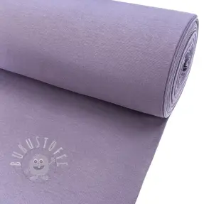 Baumwoll Bündchenstoff glatt PREMIUM lavender