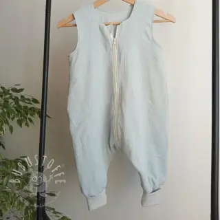 Double gauze/musselin baby blue ORGANIC