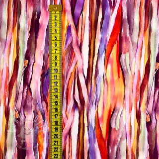Viskosestoff RADIANCE Abstract stripes pink digital print
