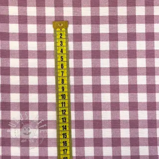 Baumwollstoff FLANNEL Check mauve