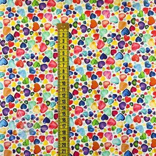 Sweatstoff Rainbows HEART digital print