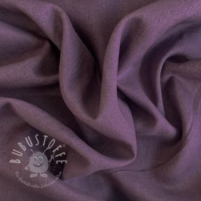 Leinenstoff gewaschen 170 g aubergine