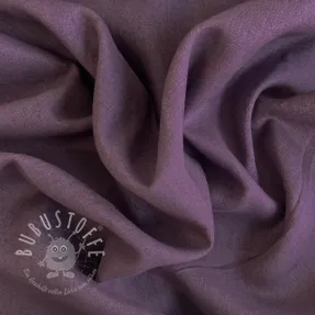 Leinenstoff gewaschen 170 g aubergine
