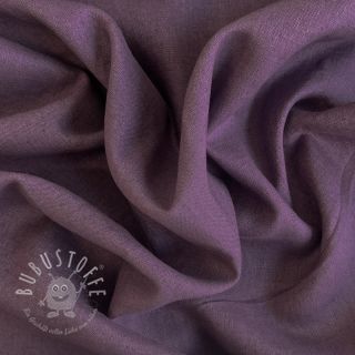 Leinenstoff gewaschen 170 g aubergine