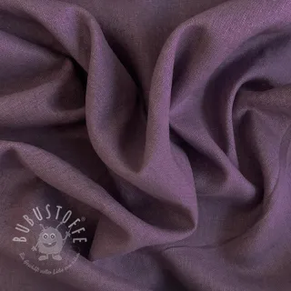 Leinenstoff gewaschen 170 g aubergine