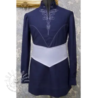 Leinenstoff gewaschen navy