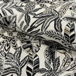 Dekostoff jacquard Fortuna blanc