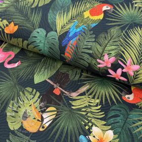 Dekostoff premium Tropical jungle bird digital print