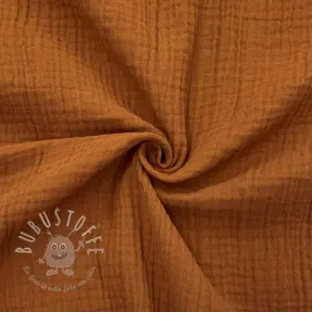 Double gauze/musselin cognac