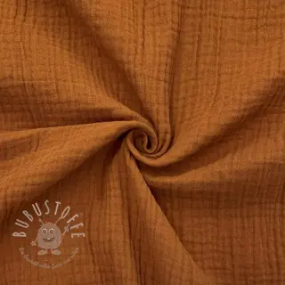 Double gauze/musselin cognac