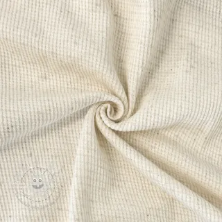 Jersey Baumwoll-Leinen WAFFLE SIMPLY NATURAL