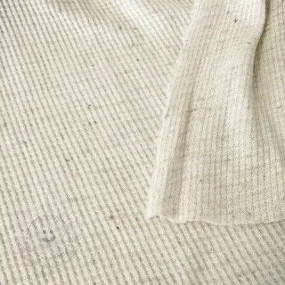 Jersey Baumwoll-Leinen WAFFLE SIMPLY NATURAL