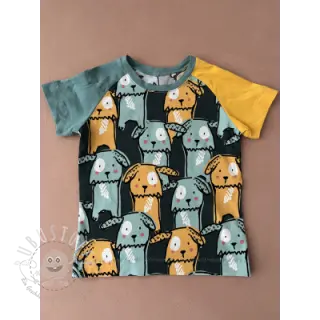 Jersey Funny dogs dark green