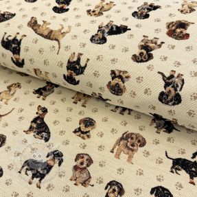 Dekostoff GOBELIN PREMIUM Little dachshund play