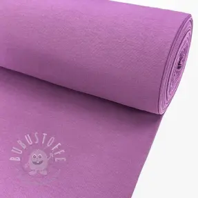 Baumwoll Bündchenstoff glatt PREMIUM crocus