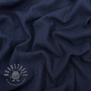 Baumwollstoff SLUB WASHED navy