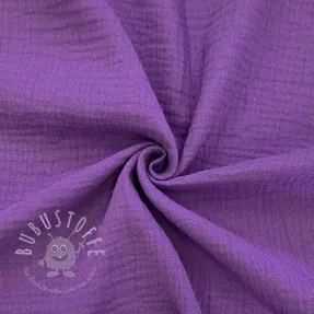 Double gauze/musselin violet ORGANIC