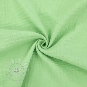 Double gauze/musselin light lime ORGANIC