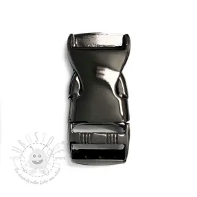 Metall-Steckschnalle 25 mm anthracite