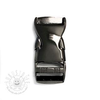 Metall-Steckschnalle 25 mm anthracite