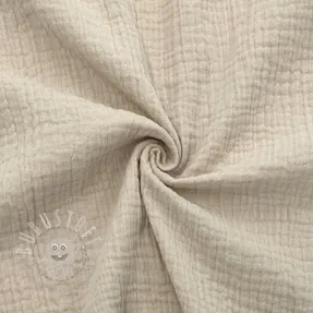 Double gauze/musselin light sand ORGANIC