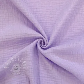 Double gauze/musselin bright violet ORGANIC