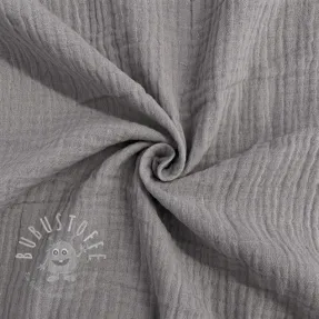 Double gauze/musselin grey ORGANIC