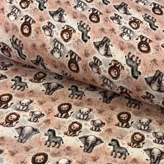 Double gauze/musselin Safari buddys design C digital print