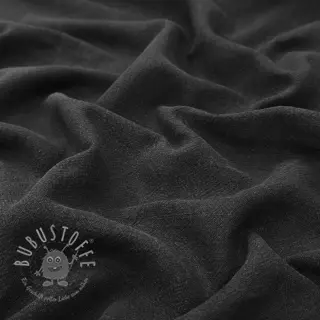 Leinenstoff gewaschen STONEWASHED PREMIUM black