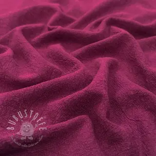 Leinenstoff gewaschen STONEWASHED PREMIUM bordeaux