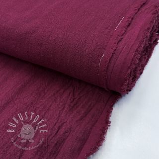 Leinenstoff gewaschen STONEWASHED PREMIUM bordeaux
