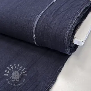 Leinenstoff gewaschen STONEWASHED PREMIUM marine