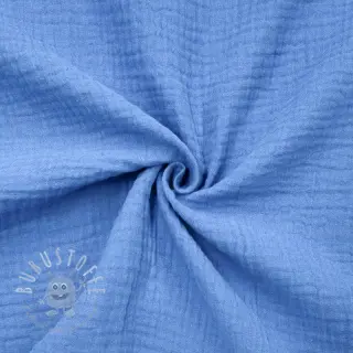 Double gauze/musselin royal blue